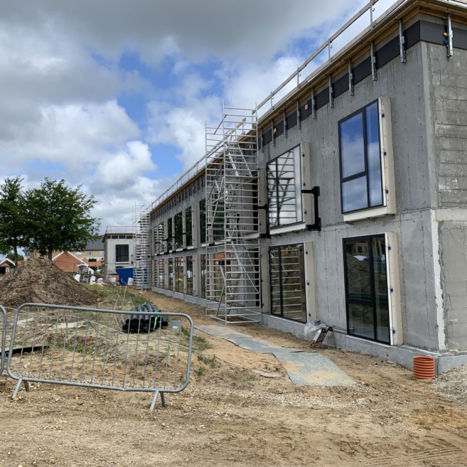 Byggeriet skrider fremad 