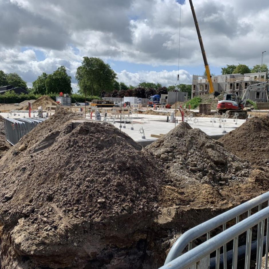 Byggeriet skrider fremad 