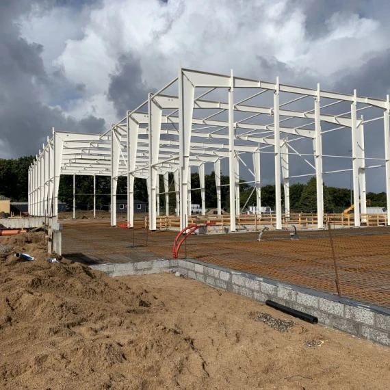 God fremgang på byggepladsen